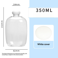 Creative New PET 350ml Bouteilles Faible quantité minimale de commande! Bouteille en plastique transparente jetable avec couvercles pour bouteille de thé de santé d'hiver en gros