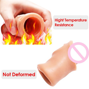 Préservatifs en latex réutilisables pour l'agrandissement du pénis à érection retardée à long terme, vibrateur avec vibrations multi-vitesses, jouets sexuels - Product Image 3