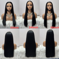 Perruque Lace Front HD 13x4 / 5x5 de 28 pouces, cheveux humains bruts 100% naturels, lisses vietnamiens, densité 300%, vente en gros, fournisseur de premier plan, livraison directe