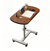 Table d'appoint moderne et écologique en fer, réglable en hauteur, pour ordinateur portable, installation facile pour utilisation au chevet ou à la maison