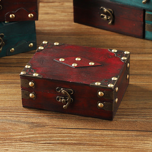 Caja de almacenamiento de madera Mystic Arts con cerradura rectangular para el hogar, oficina, escritorio, organización de documentos, contraseñas, pequeña caja decorativa - Product Image 4