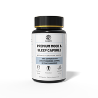 Capsules à base de plantes de qualité supérieure pour l'humeur et le sommeil, marque privée, soulagement du stress diurne et soutien de la concentration, capsules apaisantes pour les nerfs