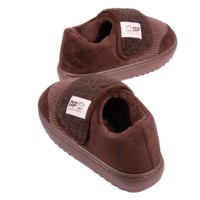 Chaussons d'intérieur en polaire pour femmes, été automne, dessus en polyester, doublure en peluche, semelle EVA antidérapante, doux, vente en gros OEM
