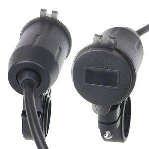 12V 36W Dual QC3.0 Voltmeter Touch Switch Handlebar Mount Motorcycle USB Charger Phone Charging - Product Image 3