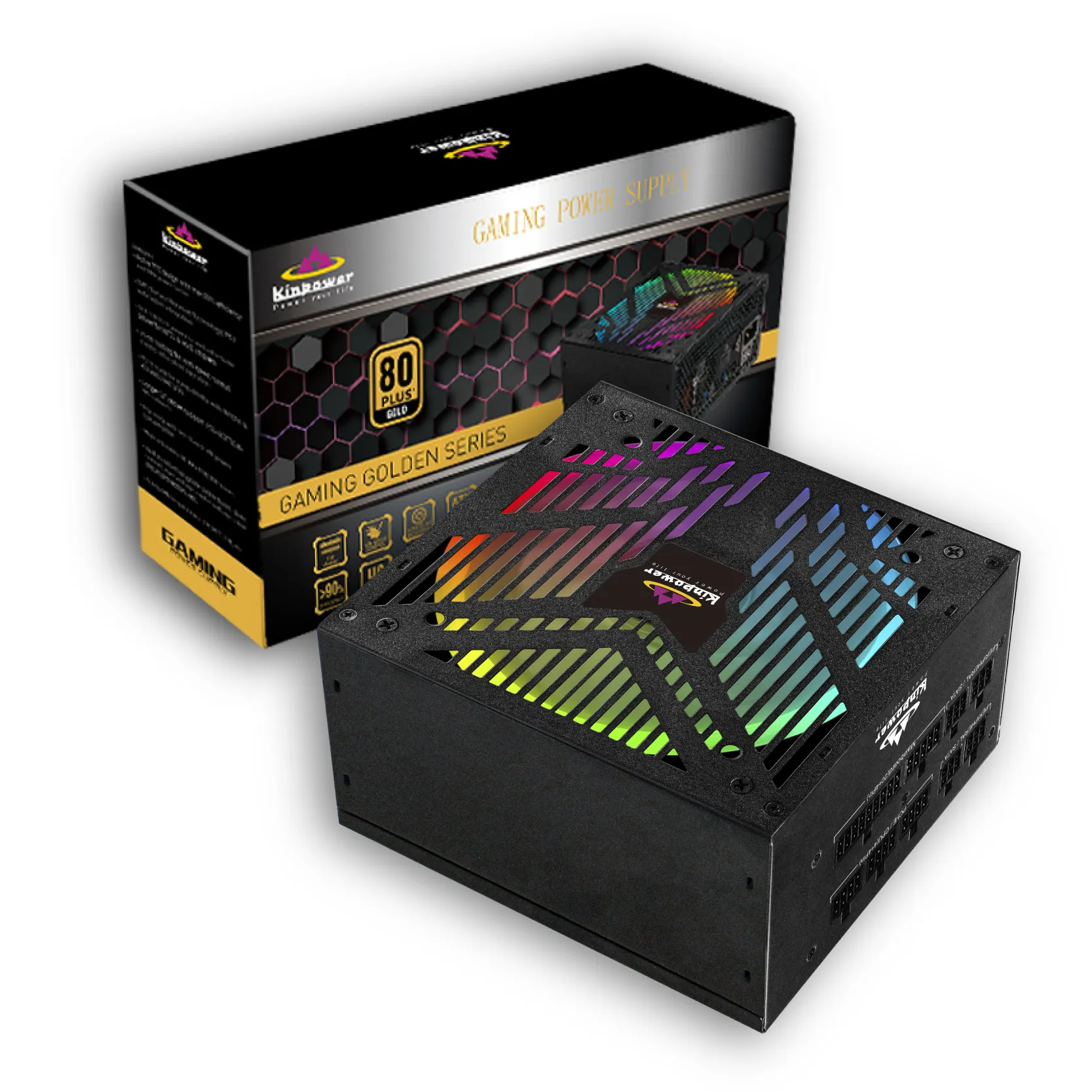 Vendita calda di alimentatori per Pc da 850W potenza di gioco 14 Cm RGB Fan all'ingrosso Pc Psu