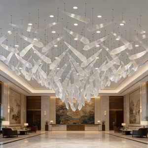 Lampadario a Candela Vintage di Lusso DUOMEIJU in Stile Nordico, a Forma di Albero Cromato, Grande Lampada a LED Personalizzata per Centri Commerciali e Hotel Moderni - Product Image 1