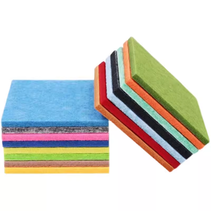 Giá rẻ tái chế <span class=keywords><strong>Polyester</strong></span> công nghiệp cứng không dệt cảm thấy vải precut cảm thấy tấm - Product Image 1