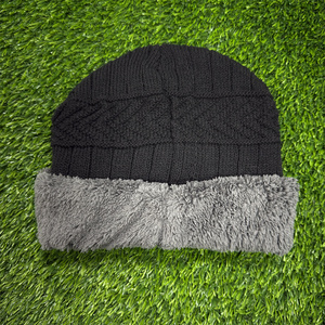 Tùy chỉnh satin lót sang trọng Beanie với da vá đầy màu sắc dệt kim thiết kế ấm mùa đông du lịch hat-unisex người lớn - Product Image 3