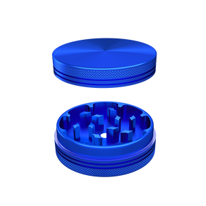 ポータブルハーブグラインダーマシン卸売55MM2パーツマニュアルタバコ喫煙アクセサリーカスタムロゴメタルスパイスミルハーブグラインダー - Product Image 2