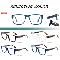 Montures de lunettes en acétate vintage de haute qualité avec de grandes jambes larges Optica pour femmes et hommes étui inclus