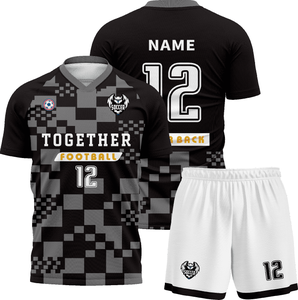 Nhà máy trực tiếp Bán Buôn Áo Bóng Đá-100% polyester, sản xuất tự động & giảm giá số lượng lớn-Bộ dụng cụ bóng đá tùy chỉnh - Product Image 4