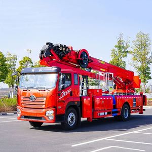 Venta a Precio de Fábrica: Camión Plataforma Elevadora de 50m de Altura, Chasis FAW Jiefang JK6, Control Remoto Inalámbrico - Product Image 4