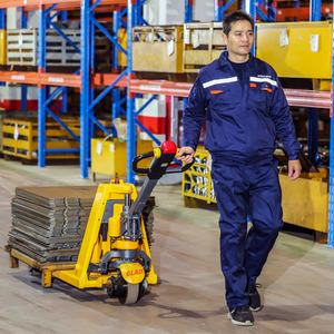 Batería de litio <span class=keywords><strong>Mini</strong></span> tipo Walkie Pallet Truck Pallet eléctrico Pallet Jack 1,5 T Capacidad - Product Image 2