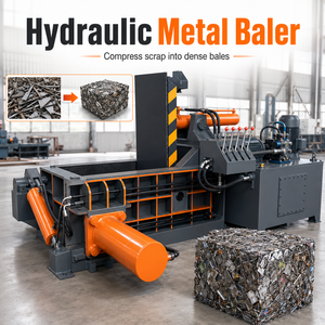 <span class=keywords><strong>Presse</strong></span> à balles hydraulique <span class=keywords><strong>horizontale</strong></span> entièrement automatique pour métaux lourds, pour l'acier inoxydable et les alliages - Product Image 1