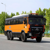 Nouvel autobus tout-terrain Dongfeng 6x6, 30 places, conduite à droite, moteur Cummins, boîte manuelle 6 vitesses, pour l'Afrique et l'Asie du Sud-Est