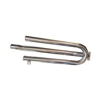 FHM pembakar lemak Stainless Steel, pembakar tabung lurus bentuk U untuk Pemanggang