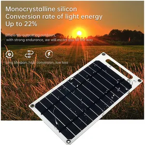 Mini Flexible Solar Panel Portable Monocrystalline 10watt 20w 30w Solar Panel For Mobile Phone/Laptop Camping