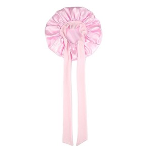 Bonnet de nuit en satin <span class=keywords><strong>imitation</strong></span> soie pour femme avec large bande élastique anti-frisottis pour cheveux longs et bouclés - Product Image 5