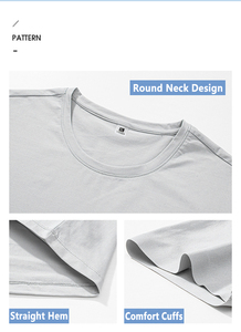 Camisetas unisex de algodón pesado de 260g de alta calidad al por mayor diseño de impresión azul personalizado para hombres - Product Image 2