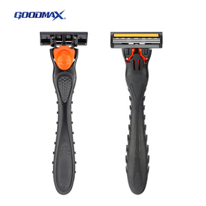 Goodmax Icebreaker 3 Blade Manual <b>Razor</b> Stainless Steel Handle Multi-color <b>for</b> <b>Men</b> Face Shaving - Product Image 3