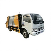 Camion compacteur à rouleaux diesel CLW 4x2 3 tonnes 5 tonnes, boîte de vitesses manuelle, moteur, véhicule de transport de déchets, bras de levage à crochet, Euro 2