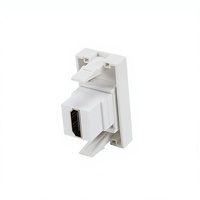 Module de prise multimédia haute définition (HDMI) 3 broches de type PDU à installation facile et à encastrer pour boîtier de prise murale, de sol et de table