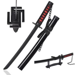 45cm japanische Anime Bleach Edelstahl Klinge Katana Schwert Spielzeug Ichigo Kurosaki Tensa Zange tsu Echtes Schwert Metall - Product Image 1
