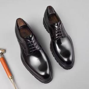 Nouvelles Chaussures Habillées Modernes en Cuir Véritable Façonnées à la Main, Imperméables et à Lacets pour Hommes – Idéales pour les Fêtes Formelles d'Automne, les Mariages et les Affaires - Product Image 6