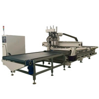Solución de anidación 3D Atc, enrutador Cnc, sistema de carga y descarga automática para armario de muebles