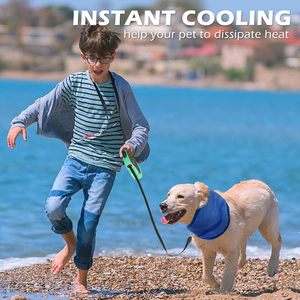 Bavoir rafraîchissant pour chiens - Utilisation printemps/été, design moderne et simple, confortable, réglable, en polyamide, tailles S/M/L, prévention - Product Image 6