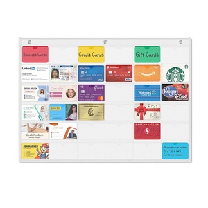 Organisateur de cartes personnalisé en tissu Oxford à 36 poches pour cartes bancaires, best-sellers et panneau mural de présence en classe - Product Image 1