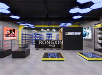 Étagères murales LED sur mesure pour boutique de voitures, showroom de vente au détail, design de magasin de pièces automobiles pour accessoires automobiles