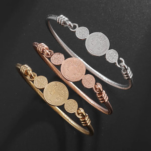 Pulsera de Acero Inoxidable con Cruz de <span class=keywords><strong>San</strong></span> <span class=keywords><strong>Benito</strong></span>, Joyería Cristiana para Hombre y Mujer, Pulsera de <span class=keywords><strong>San</strong></span> <span class=keywords><strong>Benito</strong></span>, Regalo Conmemorativo - Product Image 6