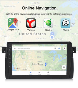 Carplay 9 بوصة مزدوجة <span class=keywords><strong>2</strong></span> الدين اللمس شاشة ستيريو فيديو autoradio gps للملاحة راديو السيارة الاندورويد ل bmw e46 3 سلسلة 1998-2005 - Product Image 4