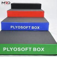 Equipo de Entrenamiento de Fuerza: Caja Pliométrica de PVC Antideslizante (Apilable en 4 Niveles)