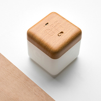 Rubik cubo flip timing luce notturna a led carica protezione per gli occhi camera da letto comodino lampada da comodino con lampada a sirena