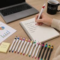 Advertorial Givré Petite Gourde Javelin 1.0mm Gel Stylo Logo Personnalisé Imprimé Mince Métal Stylo À Bille En Plastique Presse Cadeau Promotionnel