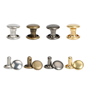 REWIN 5mm a 12mm Tampa Dupla de Metal Rebites Studs Rebite Redondo para Couro Craft <span class=keywords><strong>Bag</strong></span> Cinto Vestuário Chapéu Sapatos Pet Collar Decor - Product Image 1