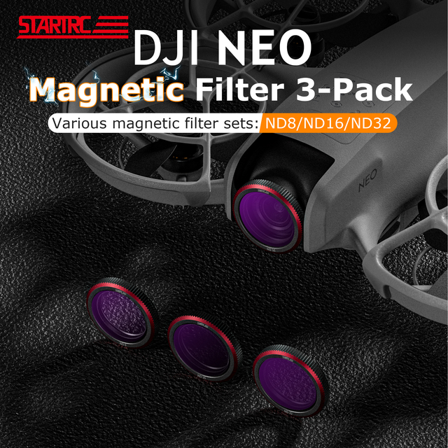 STARTRC Camera Lens Filters for Neo, ND/PL Filter 6-Pack Accessories Kit for Aerial Photography, Multi-Coated Glass