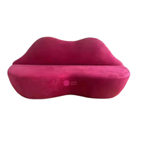 Yicheng Beauty, tapicería de tela de alta calidad, sofás para sala de estar, sofá para sala de estar con forma de labio rojo a la venta