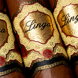 Etiqueta Personalizada <span class=keywords><strong>para</strong></span> Anillo de Cigarro Cubano, Logotipo en Relieve con Lámina Dorada, Anillo de Cigarro de Alta Calidad, Impresión de Lujo - Product Image 1