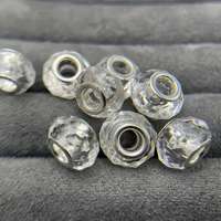 Usine coloré Bubblegum 14mm à facettes en plastique acrylique Rondelle perles 5mm grand trou perles en vrac pour la fabrication de bijoux en gros