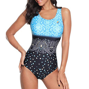 Traje de Baño de Una Pieza para Mujer, Diseño OEM Personalizado, Spandex/Poliéster, Ecológico y de Secado Rápido, Talla Grande - Product Image 3