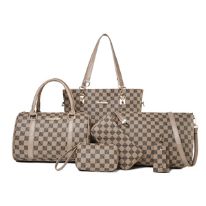 Nouvelle Collection Automne-Hiver 2025 : Sac à Main Élégant Vintage à Pois Multi-Pièces, Tendance et Très Vendu, avec Coutures Décoratives - Product Image 1