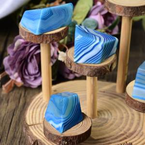 Venta al por mayor de ágata azul de alta calidad con forma irregular, tendencia de moda, impresión digital, decoración del hogar, Día de la Tierra - Product Image 5