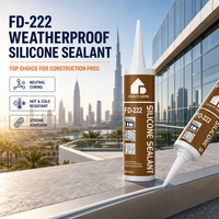 Scellant en silicone pour la construction, colle adhésive imperméable haute résistance pour le verre, l'aluminium et les murs-rideaux