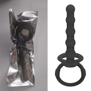 Produits sexuels pour adultes : Plug anal en silicone pour hommes et femmes, double anneau de blocage pour stimulation prostatique et anale - Product Image 5