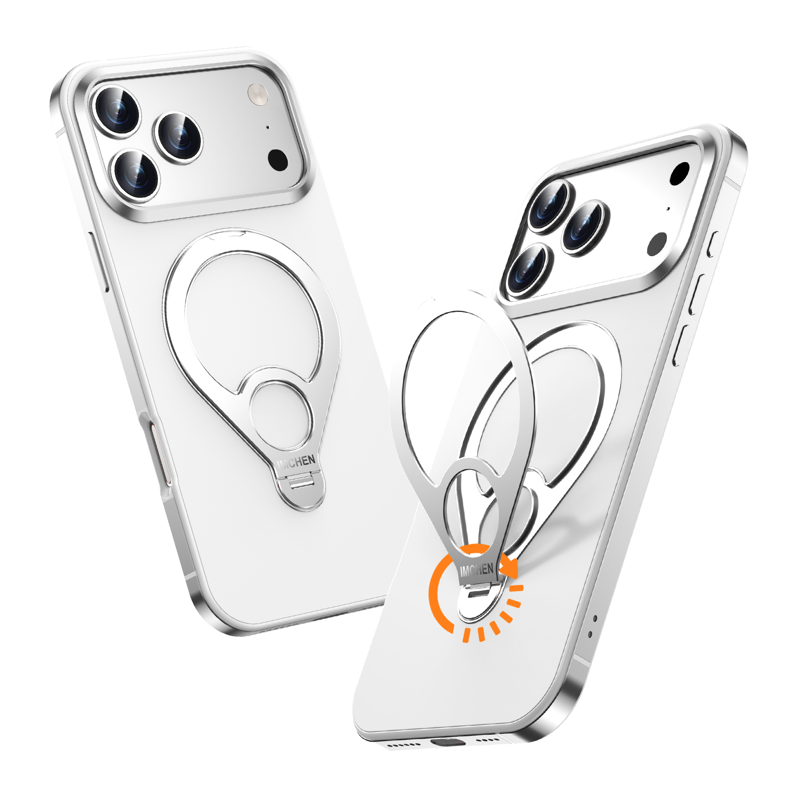 Metal 2-in-1 original tennis racket stand [silver]