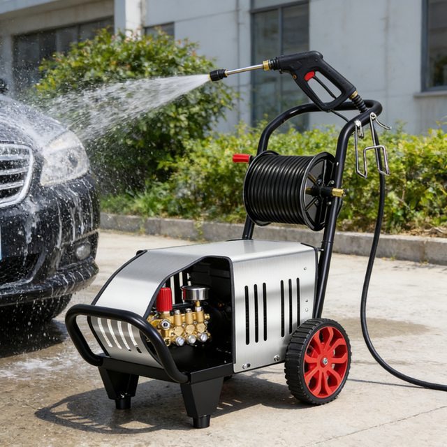 High Pressure Car Washer Machine with Long Hose for Household and Commercial Use