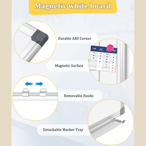<span class=keywords><strong>Tableau</strong></span> <span class=keywords><strong>blanc</strong></span> magnétique double face sur mesure avec cadre en aluminium pour <span class=keywords><strong>mur</strong></span> - Product Image 4